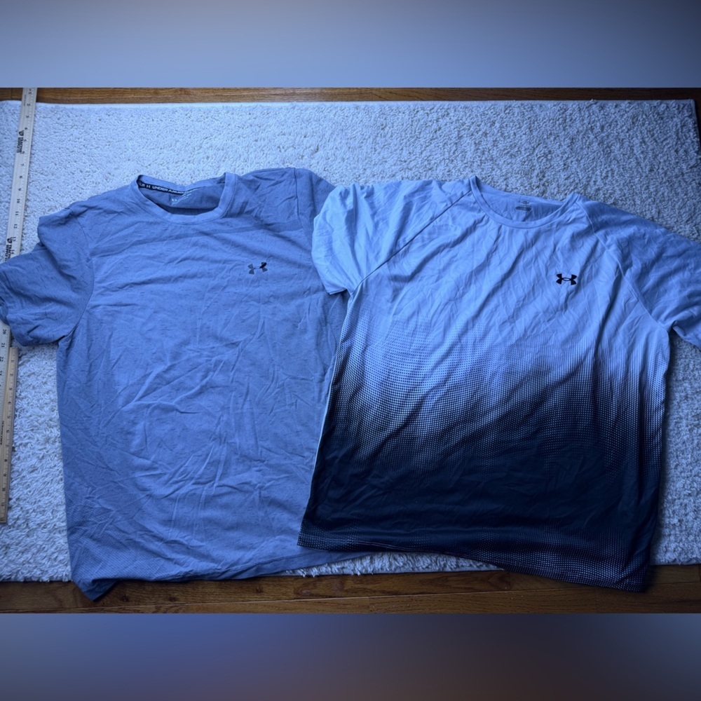 Bundle of 2 Mens XXL Under Armor Athletic Shirts